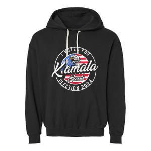 I Voted For Kamala Harris 2024 Support IM With Her Democrat Garment-Dyed Fleece Hoodie