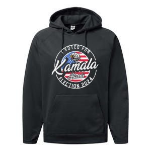 I Voted For Kamala Harris 2024 Support IM With Her Democrat Performance Fleece Hoodie