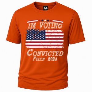 IM Voting For The Convicted Felon Funny Pro Trump 2029 Gift Cooling Performance Crew T-Shirt