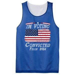 IM Voting For The Convicted Felon Funny Pro Trump 2029 Gift Mesh Reversible Basketball Jersey Tank