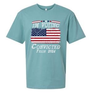 IM Voting For The Convicted Felon Funny Pro Trump 2029 Gift Sueded Cloud Jersey T-Shirt