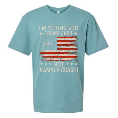 IM Voting For Trump Cash Not Kamala Crash! Sueded Cloud Jersey T-Shirt