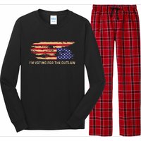 IM Voting For The Outlaw 2024 Cool Long Sleeve Pajama Set