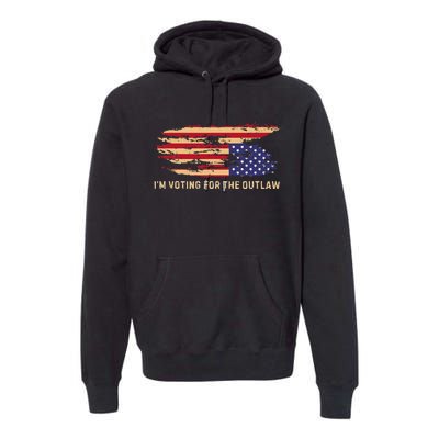 IM Voting For The Outlaw 2024 Cool Premium Hoodie