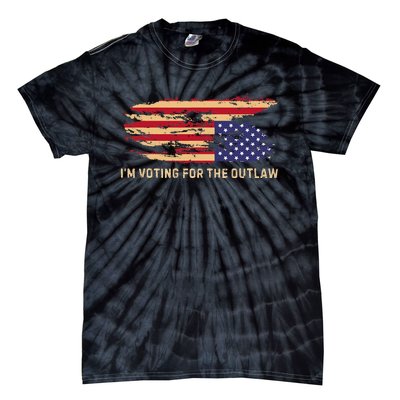 IM Voting For The Outlaw 2024 Cool Tie-Dye T-Shirt