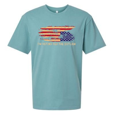 IM Voting For The Outlaw 2024 Cool Sueded Cloud Jersey T-Shirt