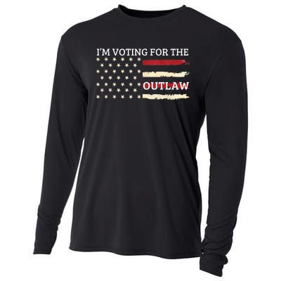 IM Voting For The Outlaw 2024 American Flag Cooling Performance Long Sleeve Crew