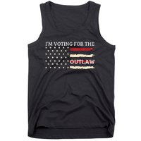 IM Voting For The Outlaw 2024 American Flag Tank Top