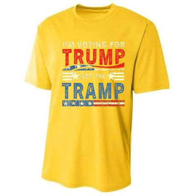 IM Voting For Trump Not The Tramp Trump Vance 2024 Performance Sprint T-Shirt