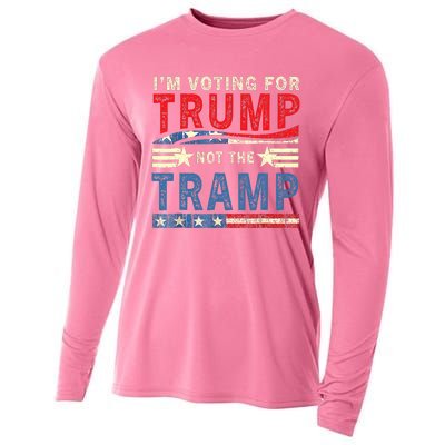 IM Voting For Trump Not The Tramp Trump Vance 2024 Cooling Performance Long Sleeve Crew