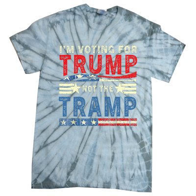 IM Voting For Trump Not The Tramp Trump Vance 2024 Tie-Dye T-Shirt