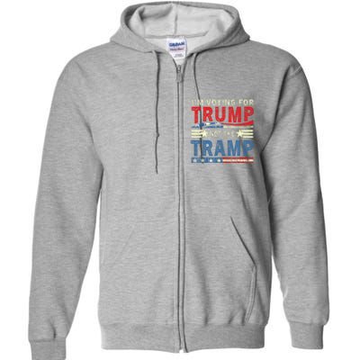 IM Voting For Trump Not The Tramp Trump Vance 2024 Full Zip Hoodie