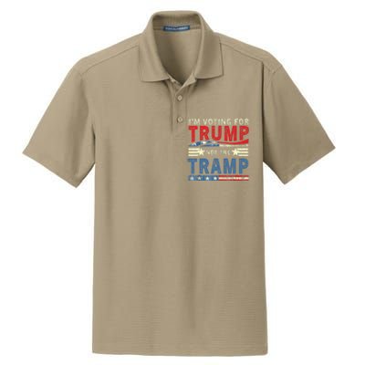 IM Voting For Trump Not The Tramp Trump Vance 2024 Dry Zone Grid Polo