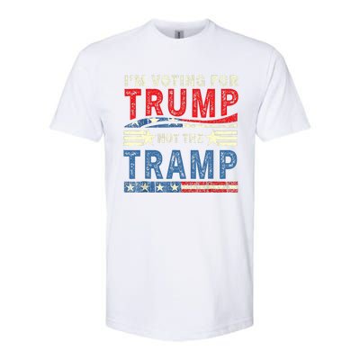 IM Voting For Trump Not The Tramp Trump Vance 2024 Softstyle CVC T-Shirt