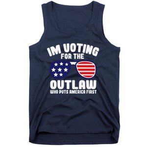 I’M Voting For The Outlaw Who Puts America First Trump 2024 Tank Top