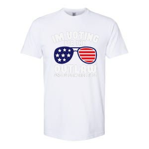 I’M Voting For The Outlaw Who Puts America First Trump 2024 Softstyle CVC T-Shirt