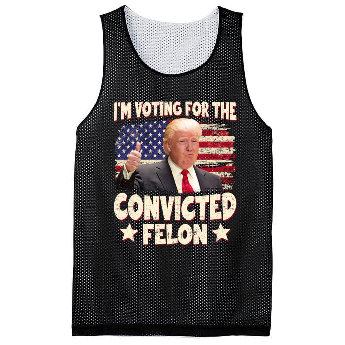 IM Voting For The Convicted Felon 2024 Mesh Reversible Basketball Jersey Tank