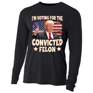 IM Voting For The Convicted Felon 2024 Cooling Performance Long Sleeve Crew