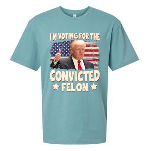 IM Voting For The Convicted Felon 2024 Sueded Cloud Jersey T-Shirt