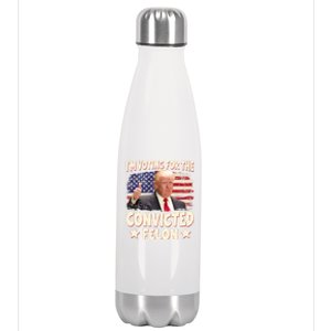 IM Voting For The Convicted Felon 2024 Stainless Steel Insulated Water Bottle