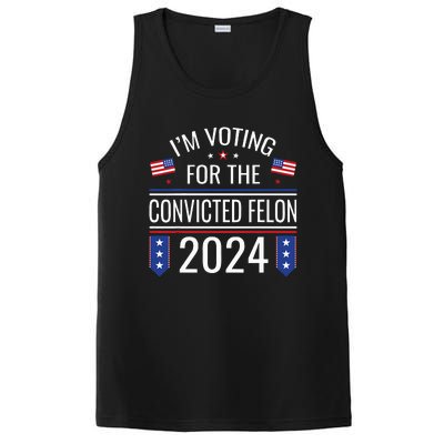 IM Voting For The Convicted Fellon 2024 Us Flag Protrump PosiCharge Competitor Tank