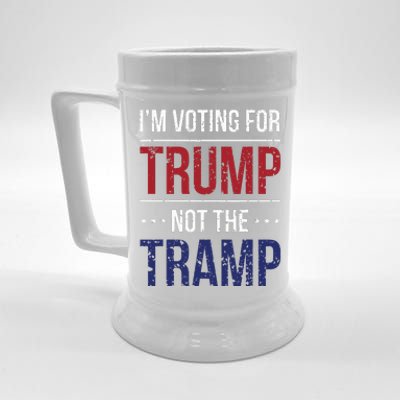 IM Voting For Trump Not The Tramp Beer Stein