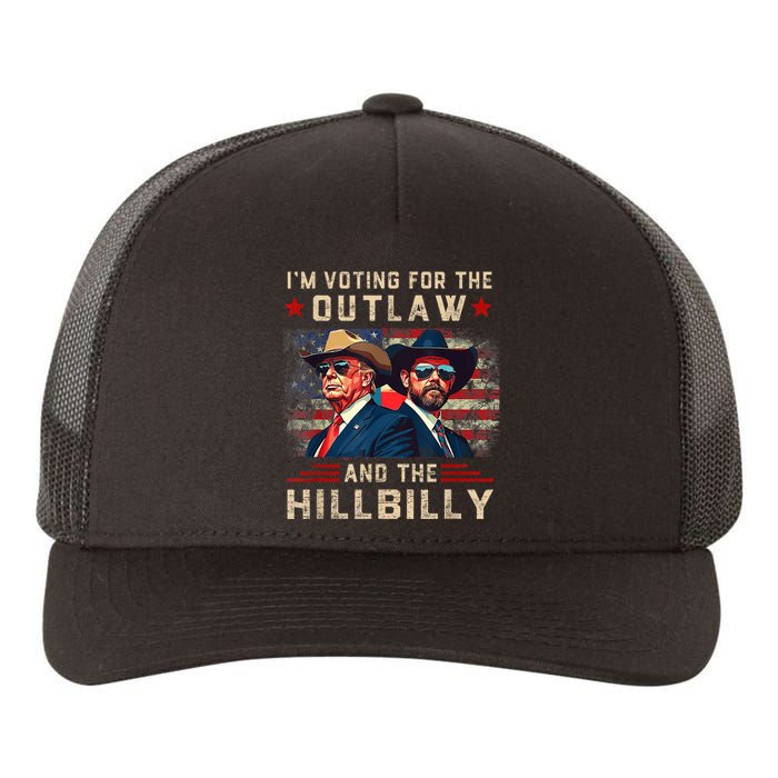 IM Voting For The Outlaw And The Hillbilly Trump Vance 2024 Yupoong Adult 5-Panel Trucker Hat