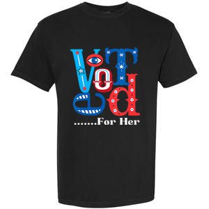 I Voted For Her Usa Elections 2024 Pro Kamala Liberal Garment-Dyed Heavyweight T-Shirt