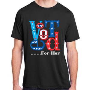 I Voted For Her Usa Elections 2024 Pro Kamala Liberal Adult ChromaSoft Performance T-Shirt