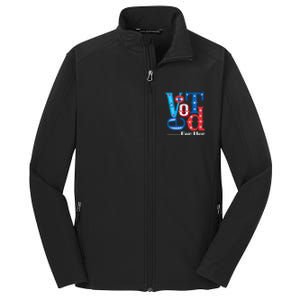 I Voted For Her Usa Elections 2024 Pro Kamala Liberal Core Soft Shell Jacket