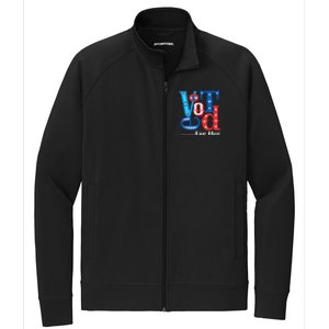 I Voted For Her Usa Elections 2024 Pro Kamala Liberal Stretch Full-Zip Cadet Jacket