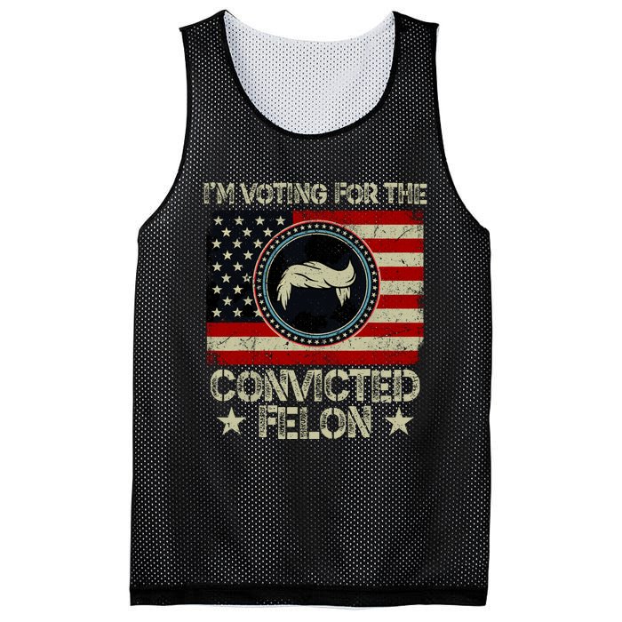 IM Voting For The Convicted Felon 2024 Mesh Reversible Basketball Jersey Tank