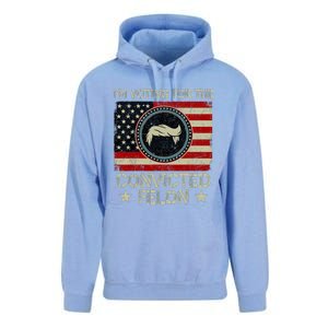 IM Voting For The Convicted Felon 2024 Unisex Surf Hoodie