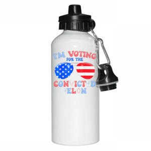 IM Voting For The Convicted Felon Funny Pro 2024 Aluminum Water Bottle