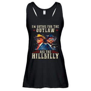 _iM Voting For The Outlaw And The Hillbilly Trump Vance Ladies Essential Flowy Tank