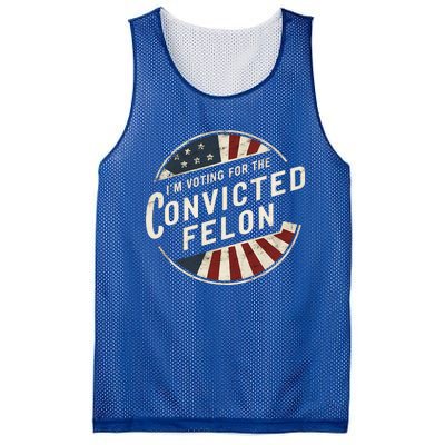 IM Voting For The Convicted Felon Pro Trump Election Mesh Reversible Basketball Jersey Tank