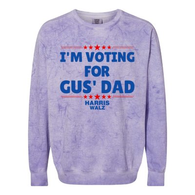 IM Voting For Gus Walz Dad Harris Walz 2024 Colorblast Crewneck Sweatshirt