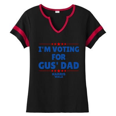 IM Voting For Gus Walz Dad Harris Walz 2024 Ladies Halftime Notch Neck Tee