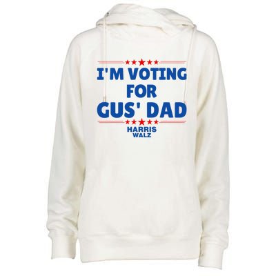 IM Voting For Gus Walz Dad Harris Walz 2024 Womens Funnel Neck Pullover Hood