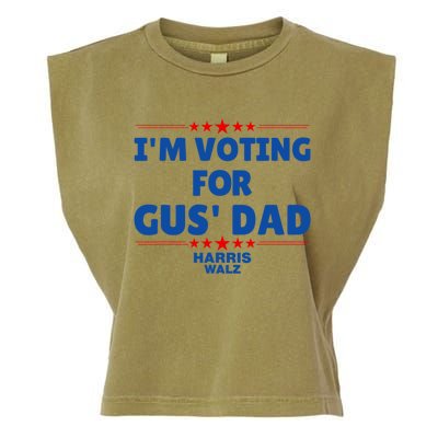 IM Voting For Gus Walz Dad Harris Walz 2024 Garment-Dyed Women's Muscle Tee