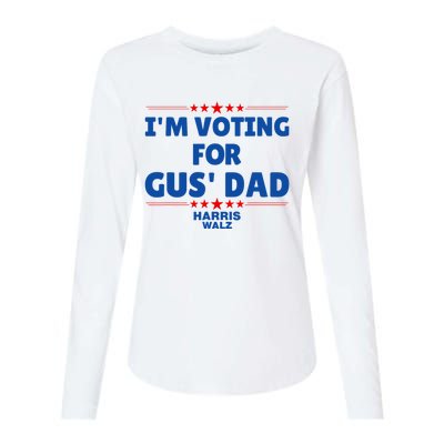 IM Voting For Gus Walz Dad Harris Walz 2024 Womens Cotton Relaxed Long Sleeve T-Shirt