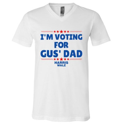 IM Voting For Gus Walz Dad Harris Walz 2024 V-Neck T-Shirt