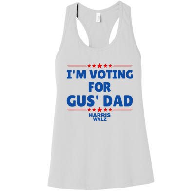 IM Voting For Gus Walz Dad Harris Walz 2024 Women's Racerback Tank