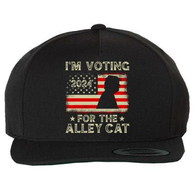 IM Voting For The Alley Cat 2024 Wool Snapback Cap