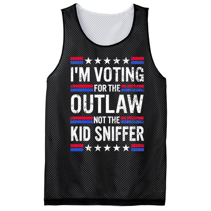 Im Voting For The Outlaw Not The K.I.D Sniffer Mesh Reversible Basketball Jersey Tank