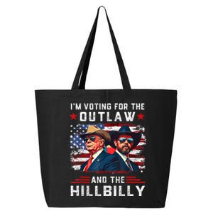 IM Voting For The Outlaw And The Hillbilly Trump Vance 2024 25L Jumbo Tote