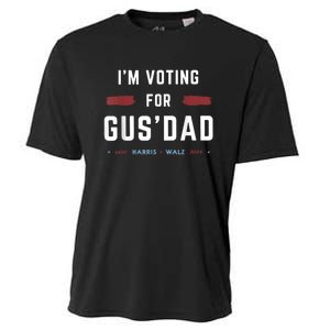 IM Voting For Gus Dad Vote Harris Walz 2024 Pres And Vice Cooling Performance Crew T-Shirt