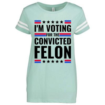 IM Voting For The Convicted Felon 2024 Enza Ladies Jersey Football T-Shirt