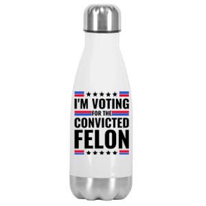 IM Voting For The Convicted Felon 2024 Stainless Steel Insulated Water Bottle