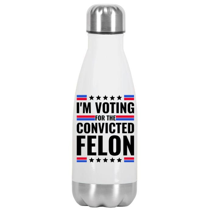 IM Voting For The Convicted Felon 2024 Stainless Steel Insulated Water Bottle